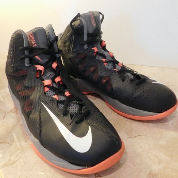 Nike Men's Stutter Step 2 Sneakers Sz 7.5 Black & Orange Air Max 653455-001 - Picture 4 of 8